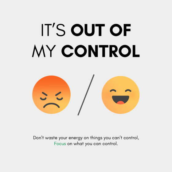 Don't Waste your Energy on the things you can control , Life Positive Transformation Quotes by Ruven Shilpakar